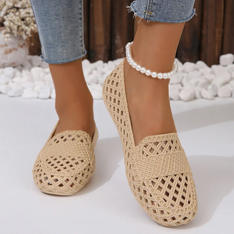 Women'S Shoes Neuropathy - Sepatu datar wanita berongga modis, sandal