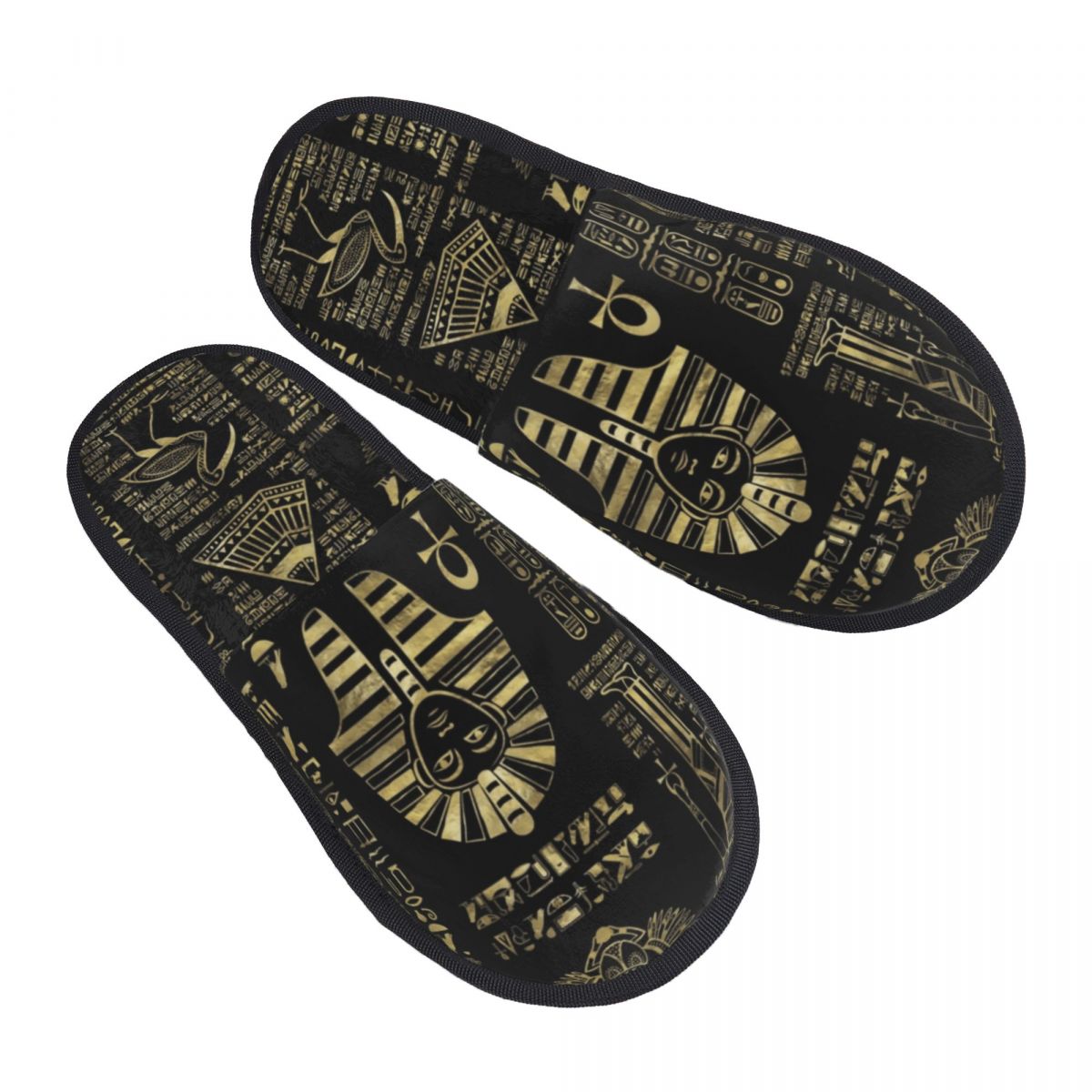 Women Shoes Egypt - Sandal Rumah Motif Hieroglif dan Dewa