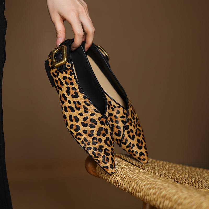 Loafer Flat Women - Sepatu Flat Kulit Asli Tren Musim