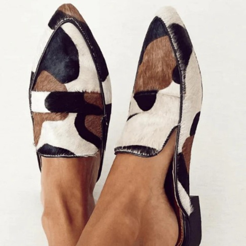 Women'S Shoes In Fashion - Sepatu Wanita Kasual Motif Kulit Sapi