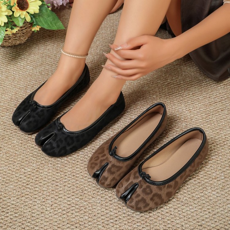 Loafer Flat Women - Sepatu Balet Wanita Motif Leopard, Model