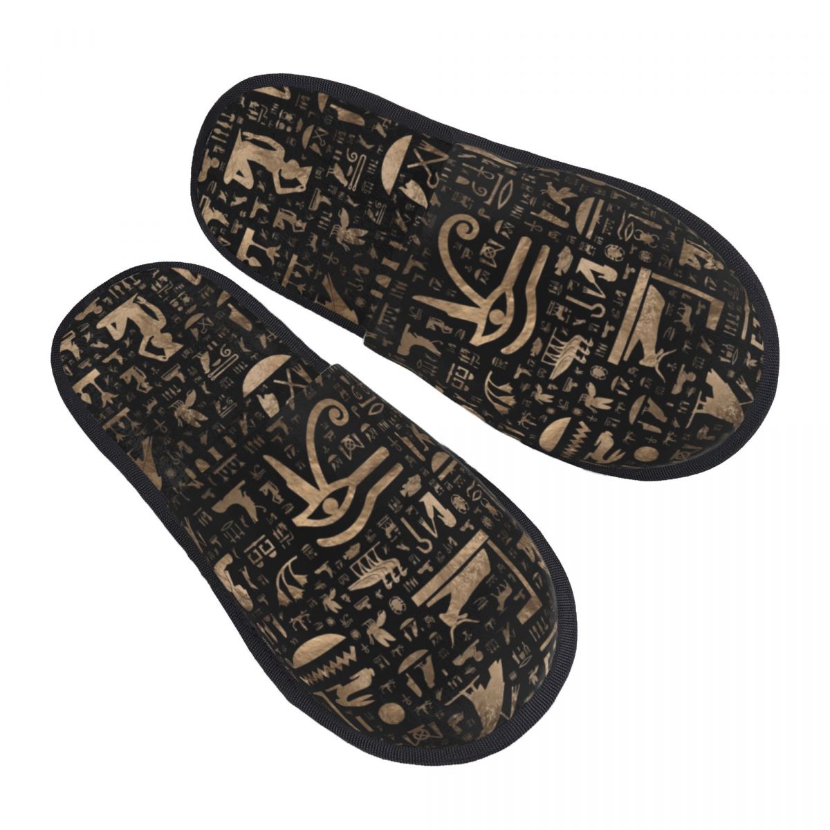 Women Shoes Egypt - Sandal Rumah Wanita Motif Hieroglif Mesir