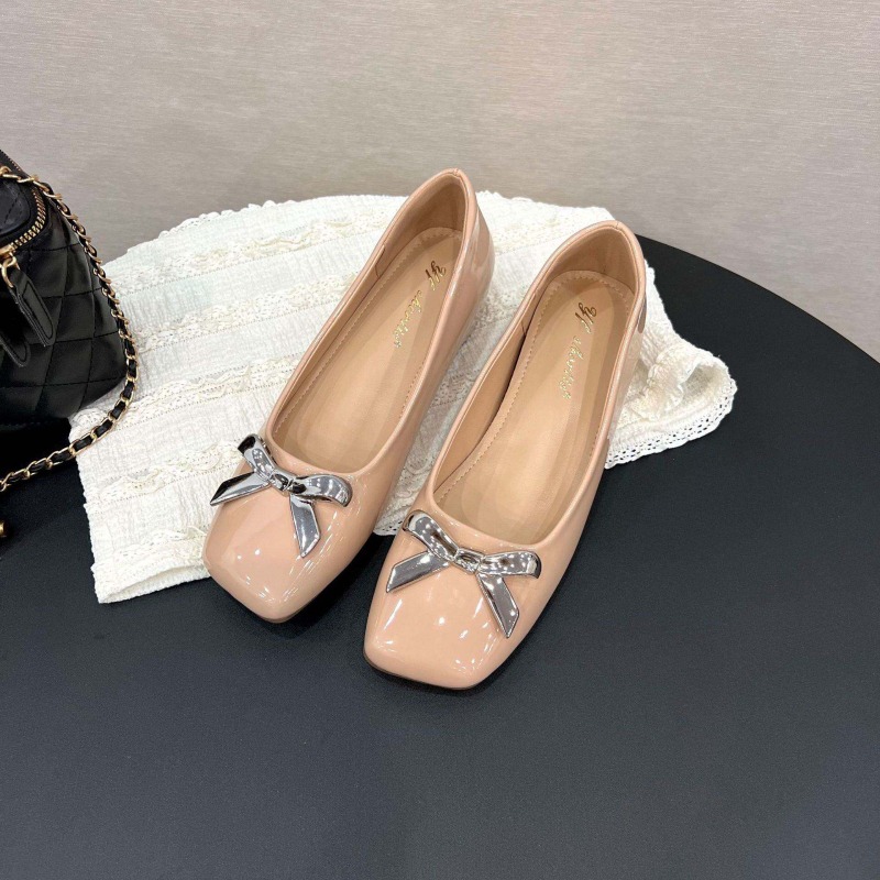 Loafer Flat Women - Sepatu Flat Gaya Art Bow Wanita