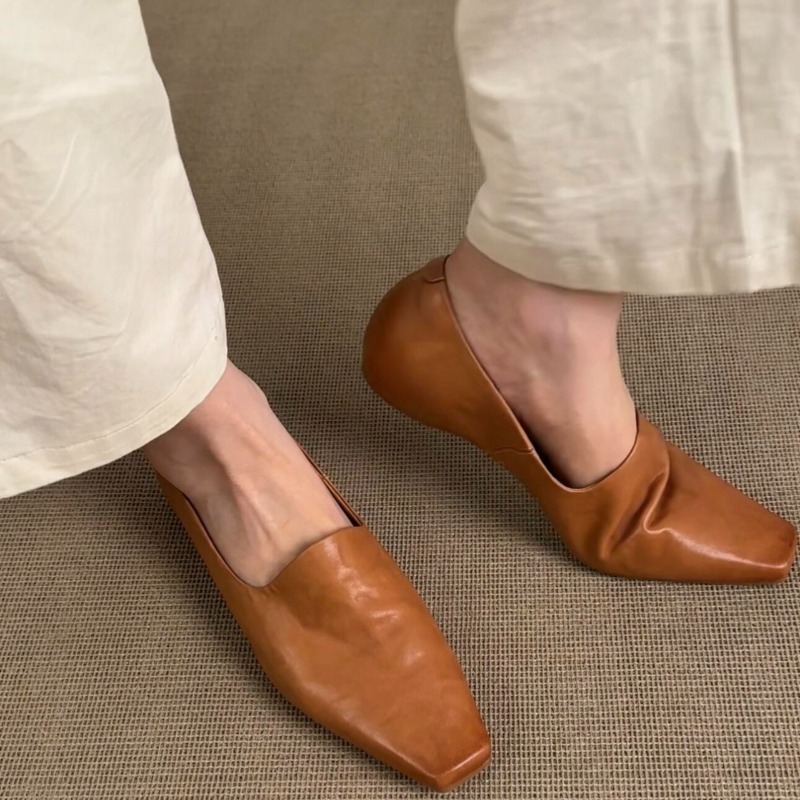 Loafer Flat Women - Sepatu Loafer Retro Wanita Model Slip-on