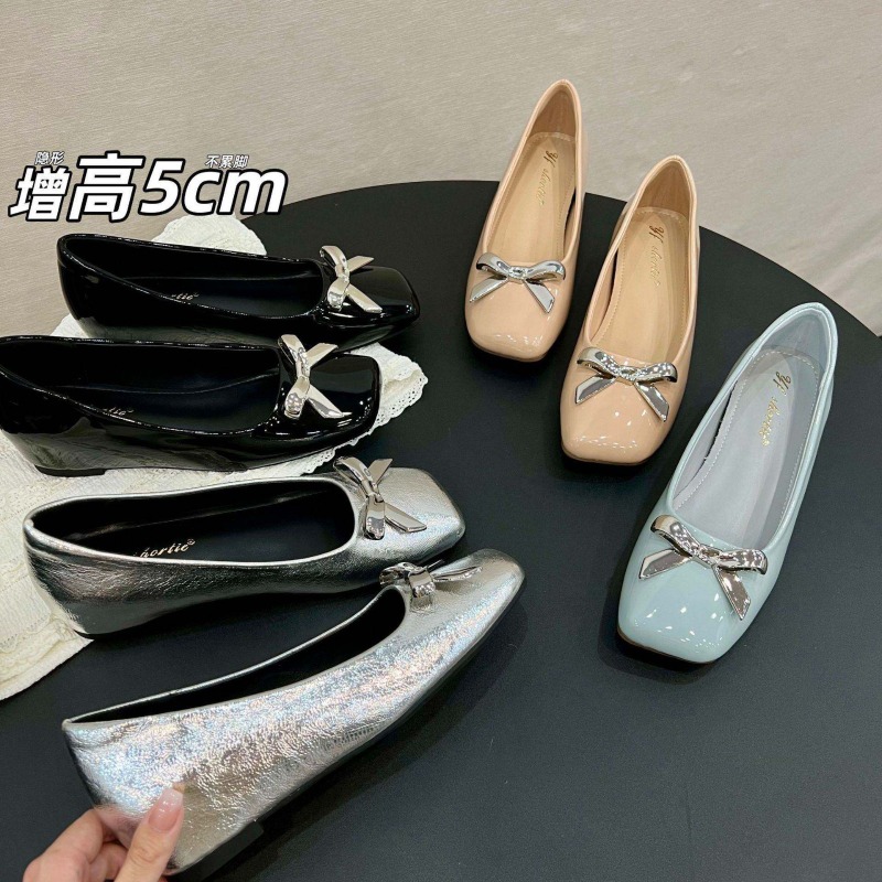 Sepatu Flat Gaya Art Bow Wanit - Loafer Flat Women ulasan dan harga