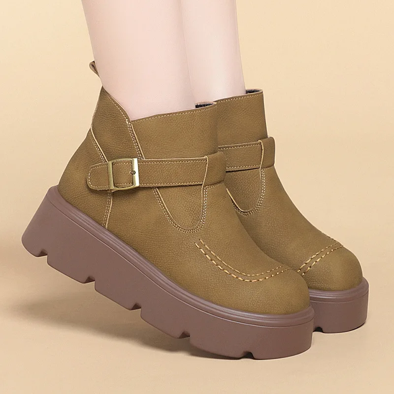 Sepatu Platform Datar Alas Teb - Women Shoes For Winter ulasan dan harga