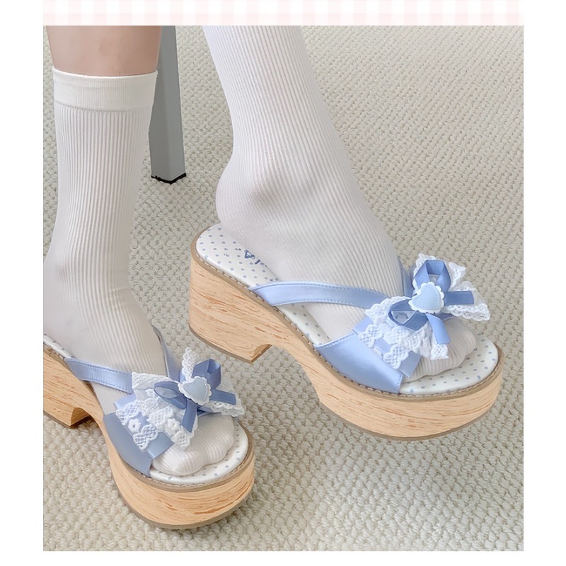 Sandal Platform Tebal Motif Ka - Women Shoes Japan ulasan dan harga