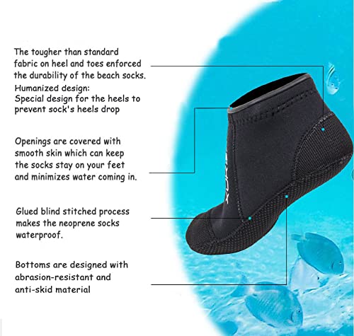 3Mm Kaus Kaki Menyelam Neopren - Women'S Shoes Neuropathy ulasan dan harga
