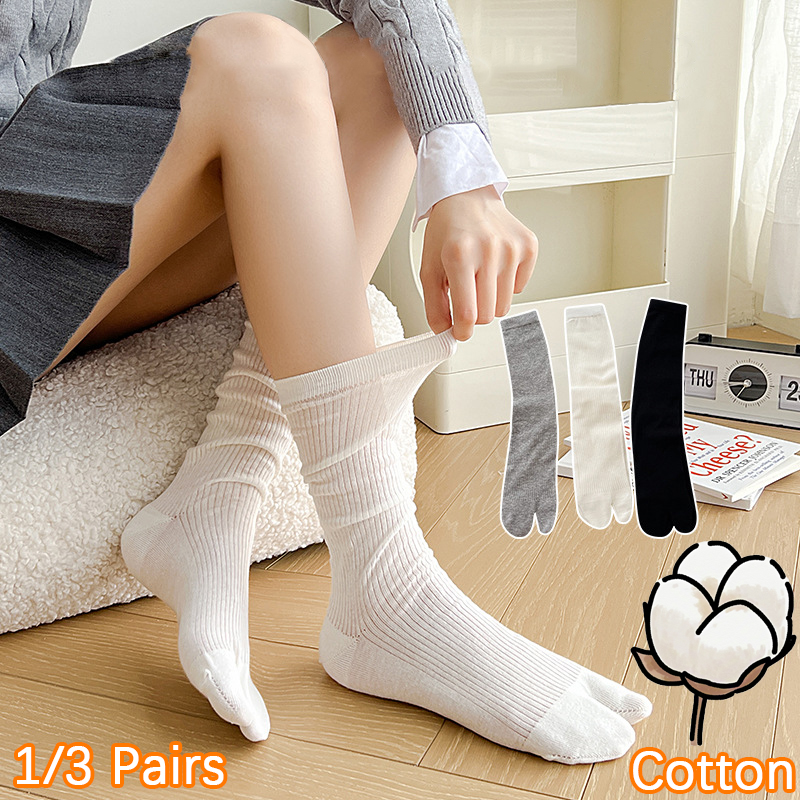 1/3 Pasang Kaus Kaki Tabi Wani - Women'S Shoes For Crews ulasan dan harga